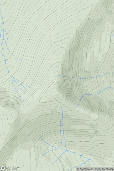 Thumbnail image for Pen y Fan [Llandovery to Monmouth] showing contour plot for surrounding peak